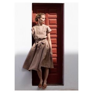 notPERFECTLINEN Adelaide Linen Dress